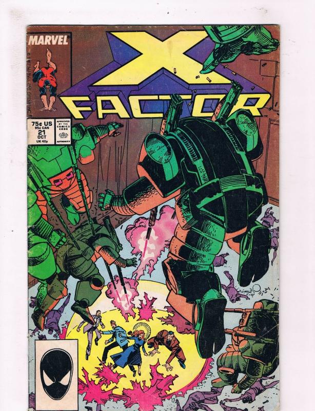 X-Factor # 21 VG Marvel Comic Books X-Men Cyclops Wolverine Beast Archangel SW10