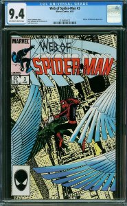 Web of Spider-Man #3 (1985) CGC 9.4 NM