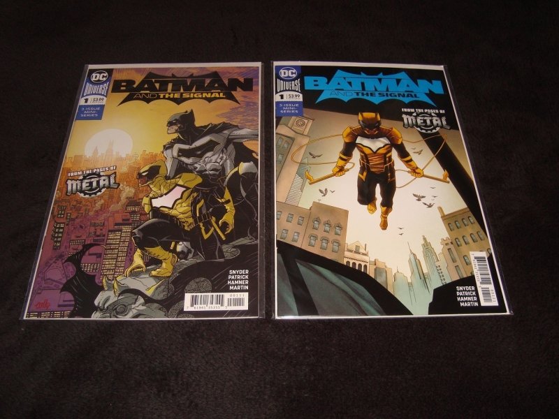 BATMAN AND THE SIGNAL 1A, 1B, 2, 3  (2018) COMPLETE MINI-SERIES