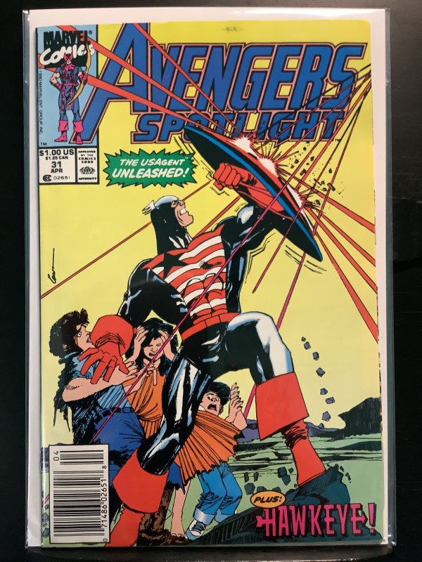 Avengers Spotlight #31 Newsstand Edition (1990)