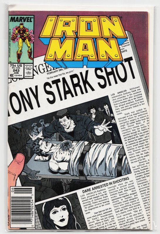 Iron Man #243 (1989) Iron Man
