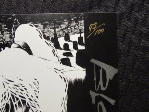 1990s? Damage Bloodshed Cemetary SIGNED Numbered 8.5x11 Print VF+ 8.5 #97/100