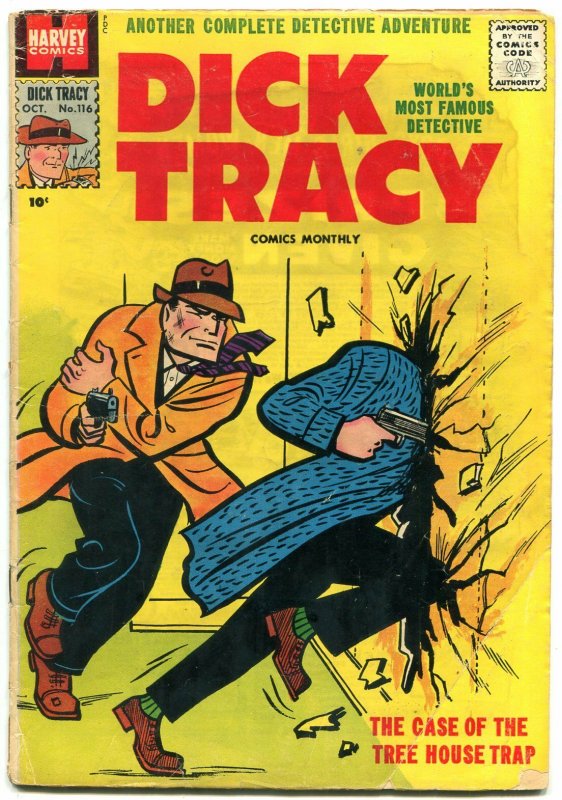 Dick Tracy #116 1957-CHESTER GOULD-HARVEY COMICS-CRIME VG