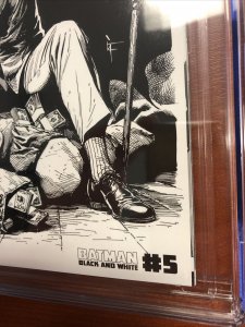 Batman Black & White #5 (2021) (CGC 9.6 WP) Frank Variant Cover