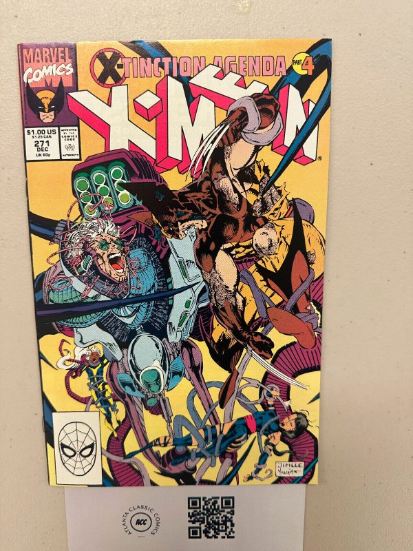 X-men #271 NM Marvel Comic book  x-tinction agenda Wolverine Storm Jim Lee 8 HH1