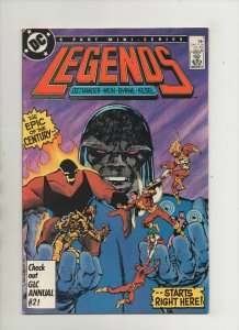Legends #1 - 1st App Amanda Waller! Darkseid Cover - (Grade 8.0) 1986 
