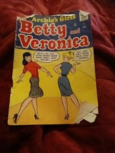 Archie's Girls Betty and Veronica #41 Short Skirts innuendo Cover only GGA 1959