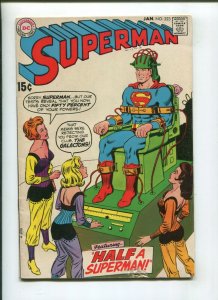SUPERMAN #223 (7.0) 1970 HALF A HERO
