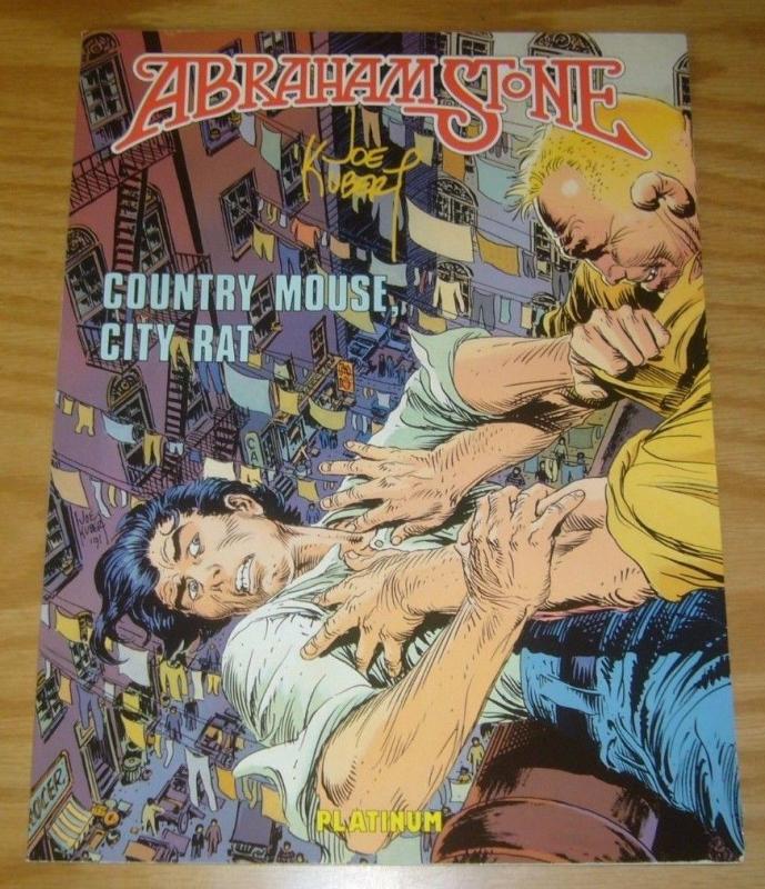 Abraham Stone OGN SC FN country mouse city rat - joe kubert - platinum 1991