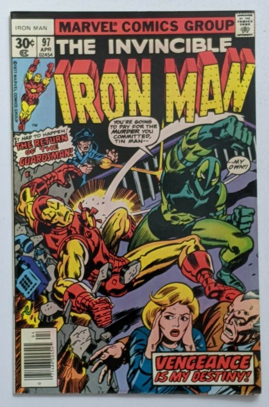 Iron Man #97 (Apr 1977, Marvel) VG/FN 5.0 Guardsman appearance