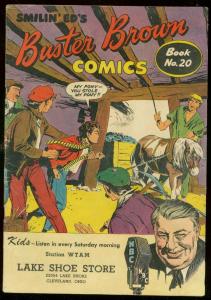 BUSTER BROWN #20-LAKE SHOE STORE COMIC PREMIUM-ACTION VG/FN