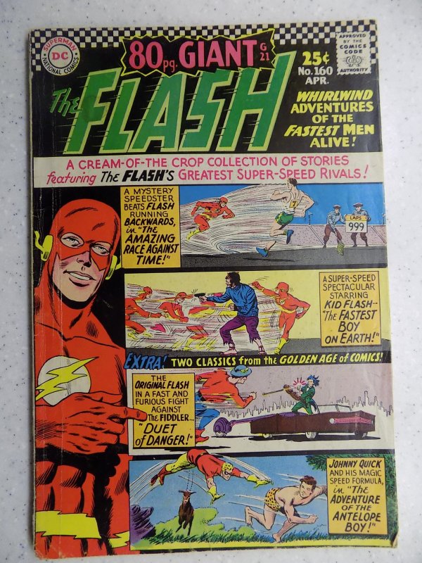 FLASH # 160 DC SILVER ACTION ADVENTURE 80 PAGE GIANT