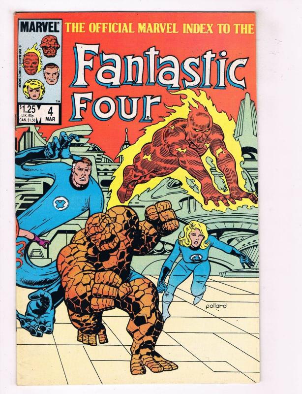 Fantastic Four #4 VG Marvel Comics Comic Book Torch Thing March 1985 DE34