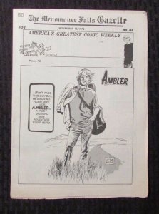 1972 MENOMONEE FALLS GAZETTE Comic Weekly #48 Nov 13 FN- 5.5 Air Hawk Ambler