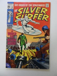 The Silver Surfer #10 (1969) VG+ condition moisture damage