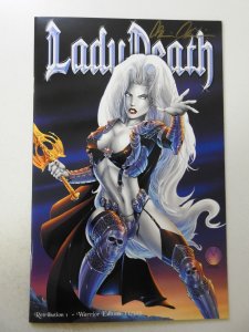 Lady Death: Retribution #1 Warrior Edition NM- Condition! Signed W/ COA!