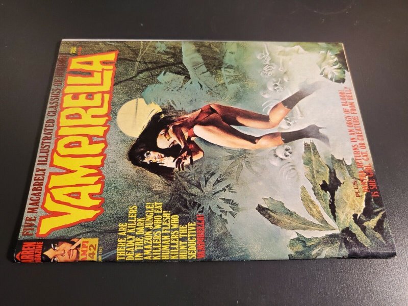 VAMPIRELLA #42 (1975) VFNM (9.0) Warren Horror Magazine great painted cover|