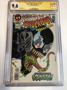 Spider-man Adventures (1995) # 10 (CGC 9.6 SS) 1st Venom| Signed Remark Saviuk