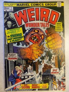 WEIRD WONDER TALES # 1 MARVEL HORROR LIGHT CREASE AS SEEN