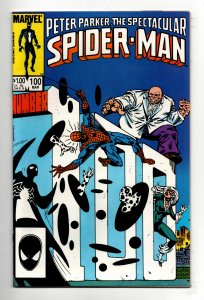 PETER PARKER SPECTACULAR SPIDER-MAN #100 (1985) AL MILGROM | DIRECT | THE SPOT