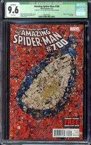 Amazing Spider-Man Vol # 1 # 700 CGC 9.6 Marvel Signed by Stan Lee DF 36/75