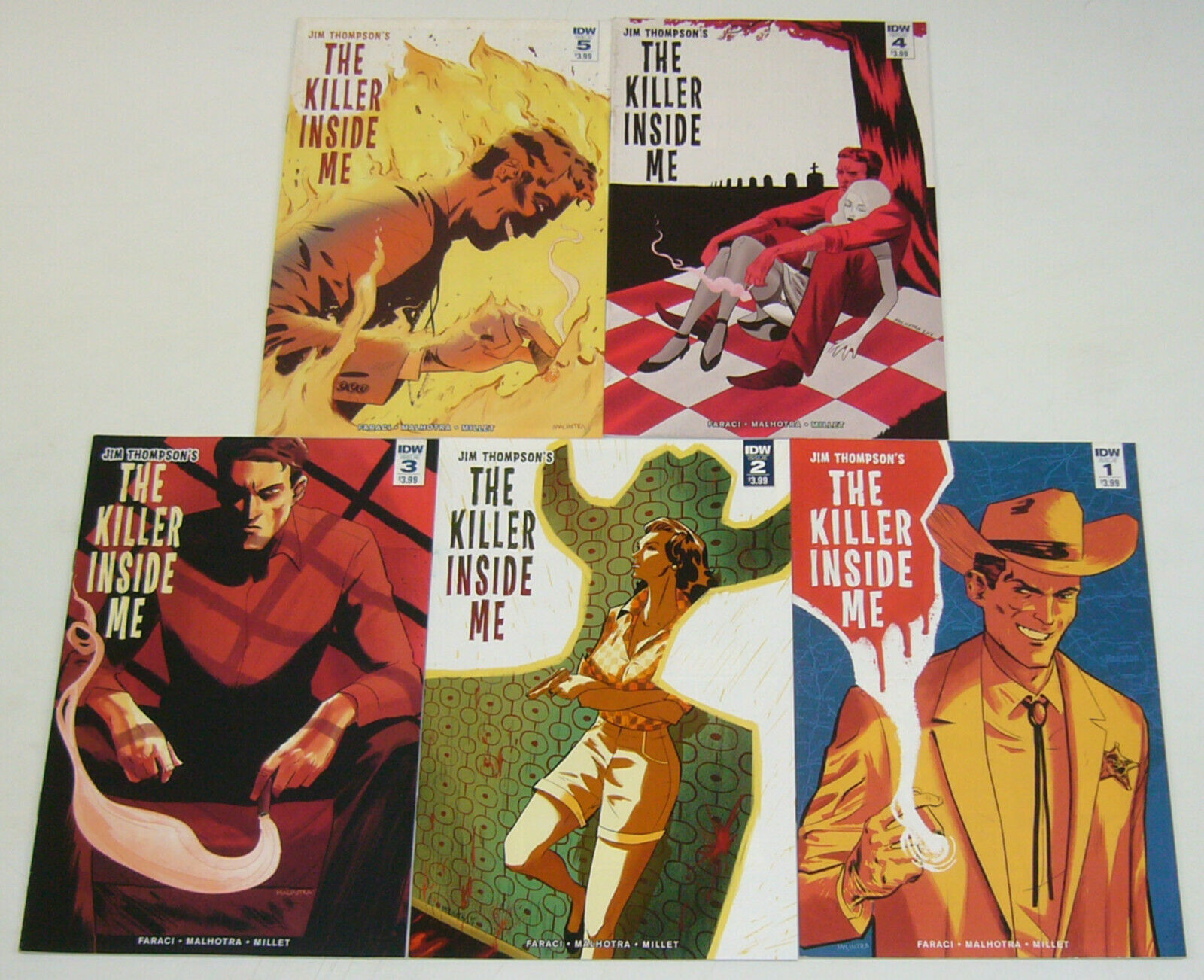 Jim Thompson S The Killer Inside Me 1 5 Vf Nm Complete Series Adapts The Novel Hipcomic