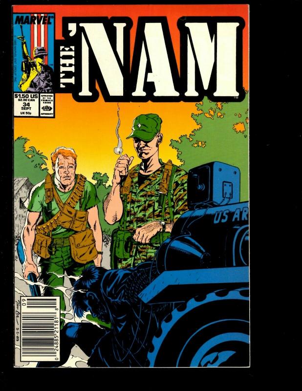 Lot of 12 The 'Nam Marvel Comics 23 34 24 25 26 27 28 29 30 32 33 35 Vietnam DS1