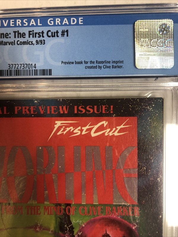 Razorline: The First Cut (1993) # 1 (CGC 9.8 WP) | 1st PrevIew Ectokid |1census