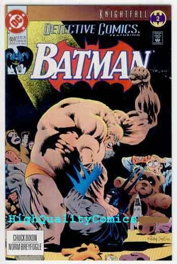 DETECTIVE #659, NM+, Batman, '93, Knightfall, Kelley Jones, more BM in store