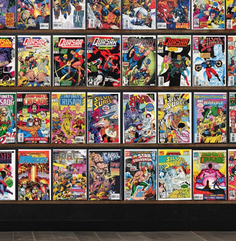 Huge Lot 150+ Comics with Cable, Silver Surfer, Quasar & More!