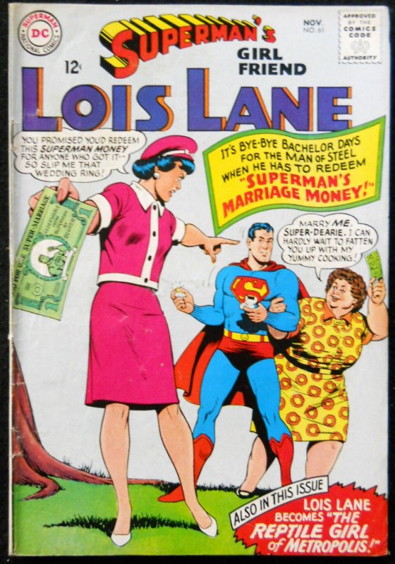 SUPERMAN'S GIRLFRIEND LOIS LANE #61 VG/FN