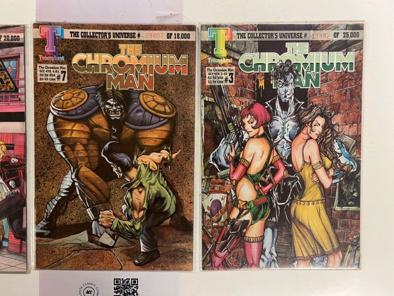 3 Indie Comics The Chromium Man # 3 7 + Doctor Chaos # 3 72 JS33