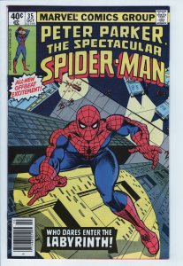 SPECTACULAR SPIDER-MAN #35 - 6.0 - WP  - VS Mindworm