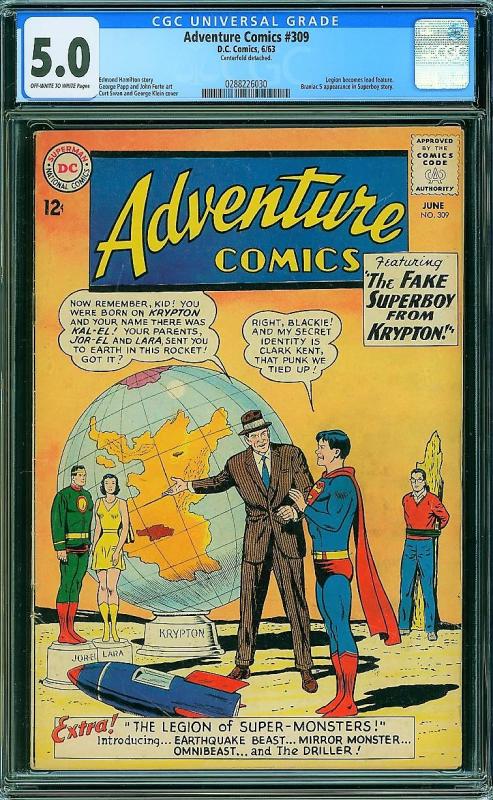 Adventure Comics #309 (DC, 1963) CGC 5.0