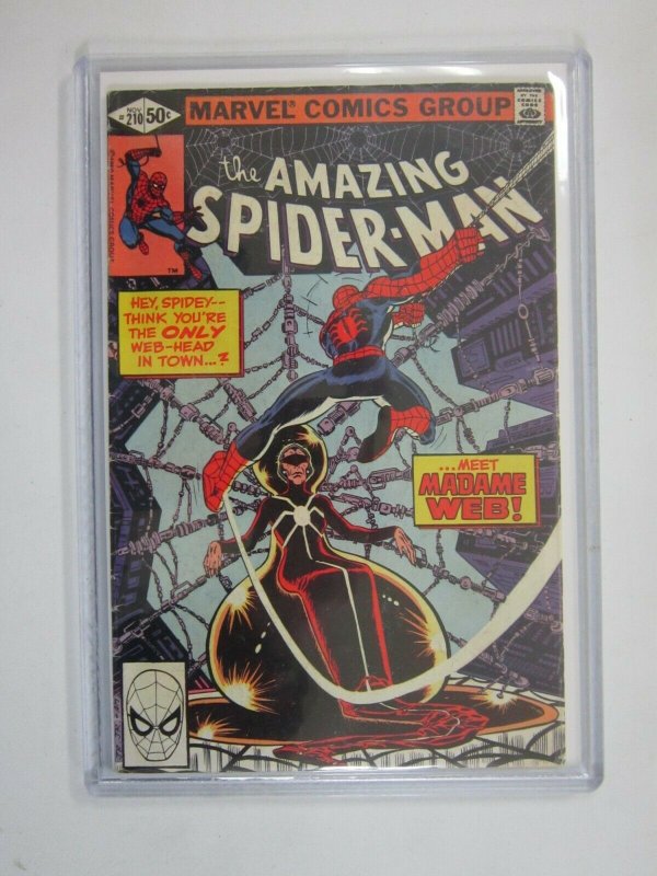 Amazing Spider-Man #210 1st appearance Madame Web DIR 4.0 VG (1980 1st Series)