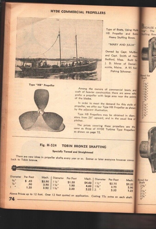 Boat Supplies Catalog 1936-Over 200 pages of Nautical parts & pieces-Illustra...