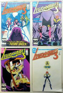 Legionnaires 3 Lot 4 #1, 2, 3, 4 1986 DC Complete Run Legion Superheroes Comics