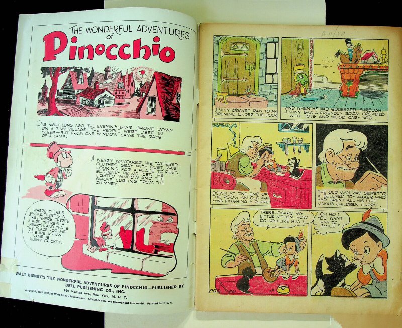 Four Color #92 - Walt Disney's Pinocchio (1945, Dell) - Good- 