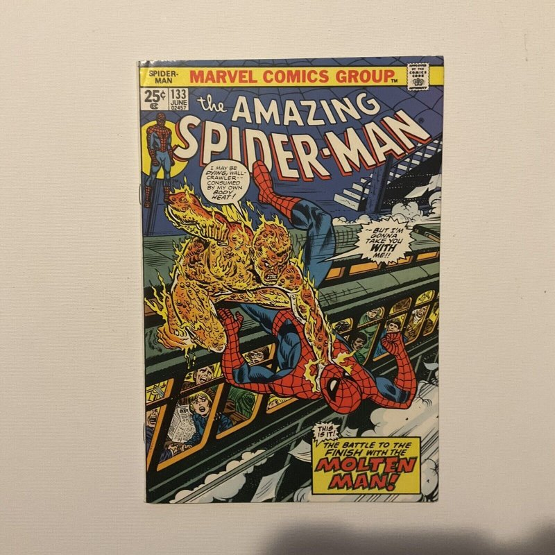 Amazing Spider-Man 133 Very Fine+ Vf+ 8.5 Marvel 1974