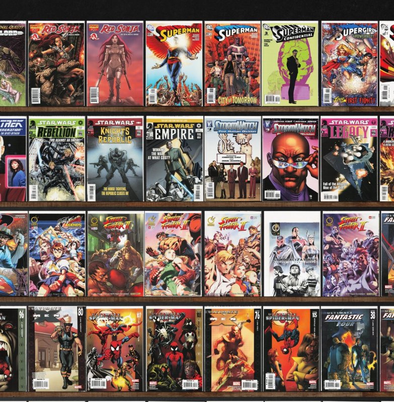 Huge Lot 150+ Comics with Ultimate Spider-Man, Wetworks, The Omega Men & More!