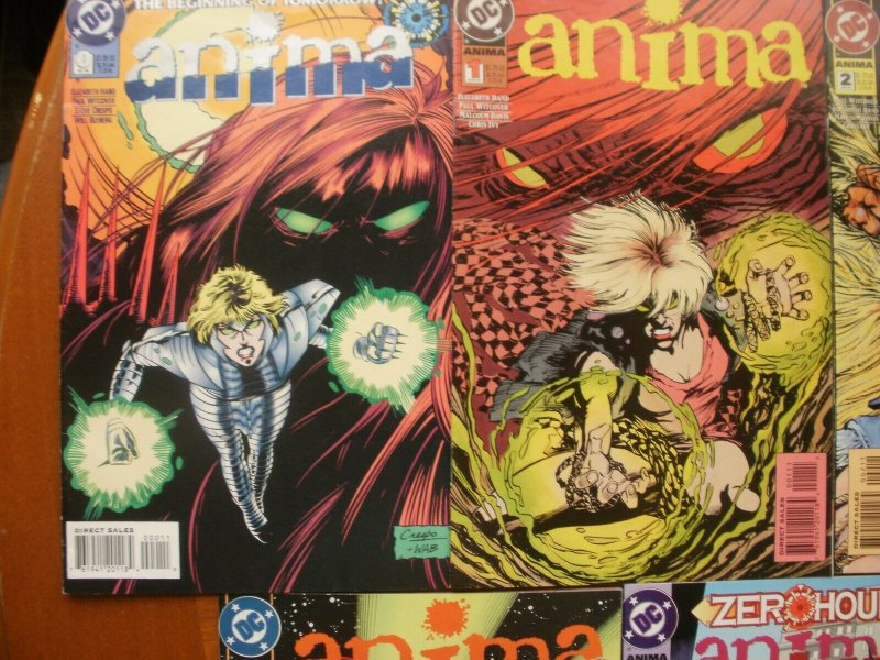 16 Near-Mint DC ANIMA #0 1 2 3 4 5 6 7 8 9 10 11 12 13 14 15 (1994) COMPLETE SET