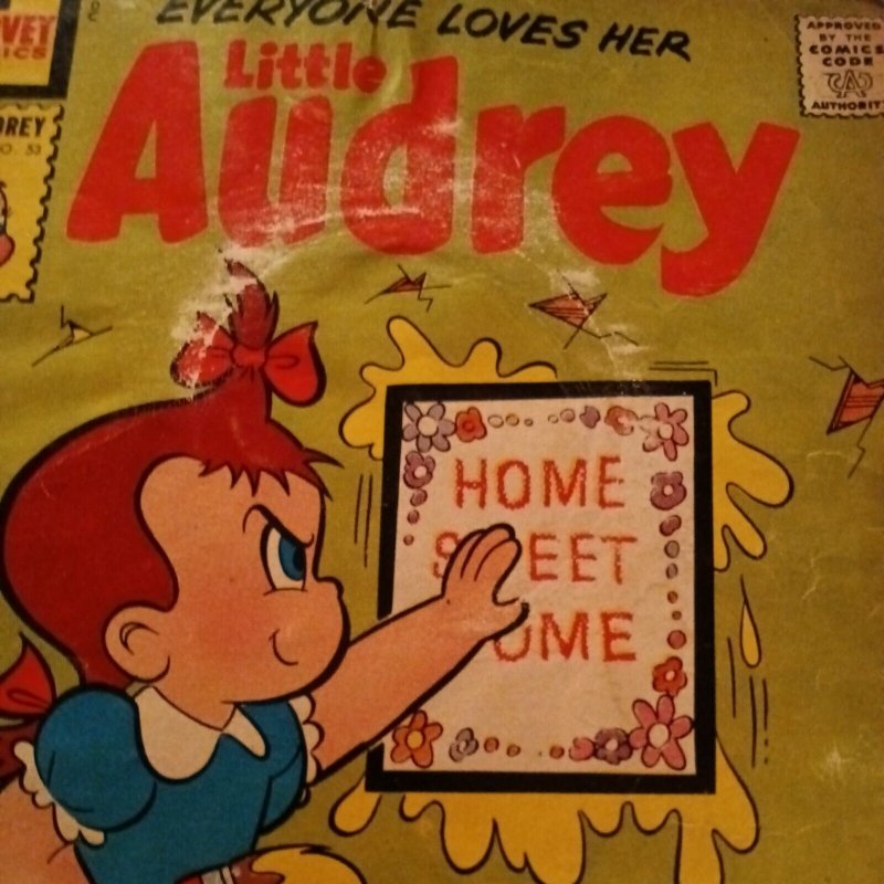 1957 V 1 #53 Little Audrey Comics silver age scarce final issue of Harvey series