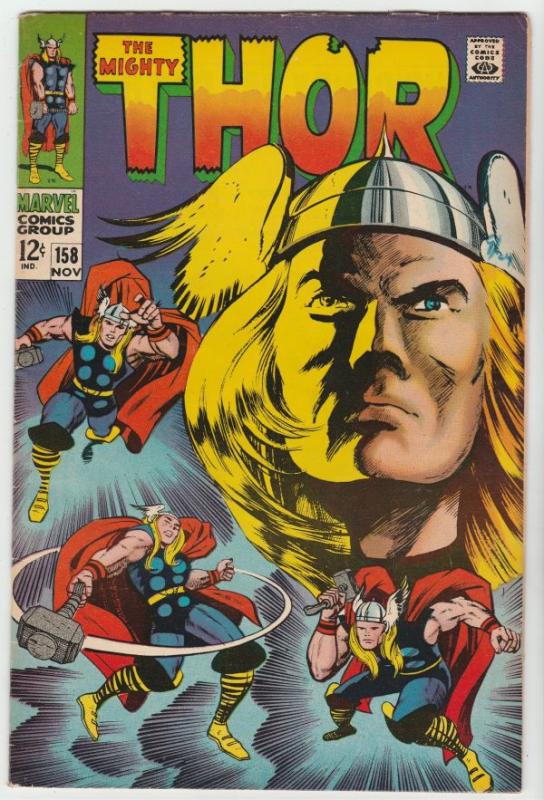 Thor, the Mighty #158 (Nov-68) FN/VF+ High-Grade Thor