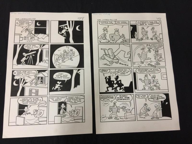 Little Sad Sack #15 Complete Story Original Comic Art Pages 26 -30 Tucked in Bed