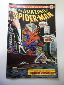 The Amazing Spider-Man #144 (1975) VG+ Cond slight moisture stain bc MVS Intact