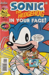 Sonic The Hedgehog: In Your Face # 1 Cover A VF Archie Adventure 1995 [A4]