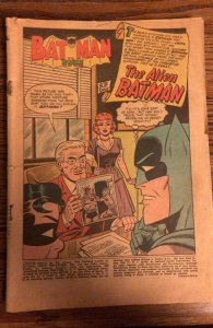 Detective 251,1958, The alien Batman! Coverless ,small stain rear cover