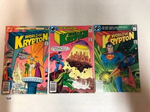 World Of Krypton (1979) #1 2 3 (FN+/VF+) Complete Set characters from Superman