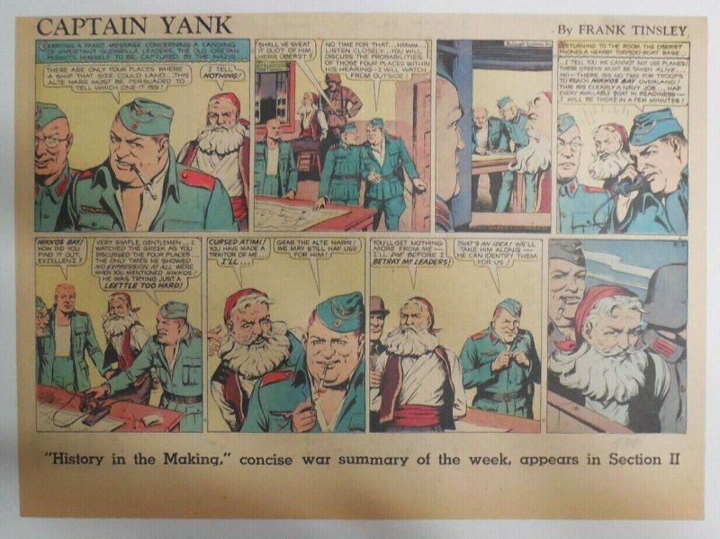 Captain Yank Sunday by Frank Tinsley from 8/8/1943 Size: 11 x 15 inches