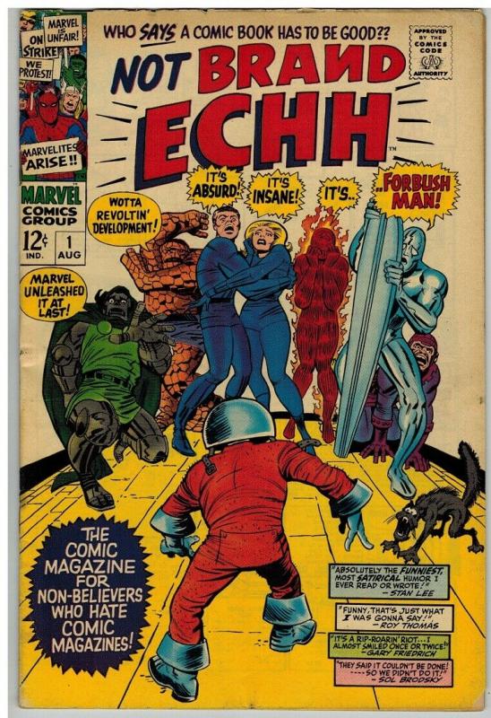 NOT BRAND ECHH 1 VG Aug. 1967 COMICS BOOK